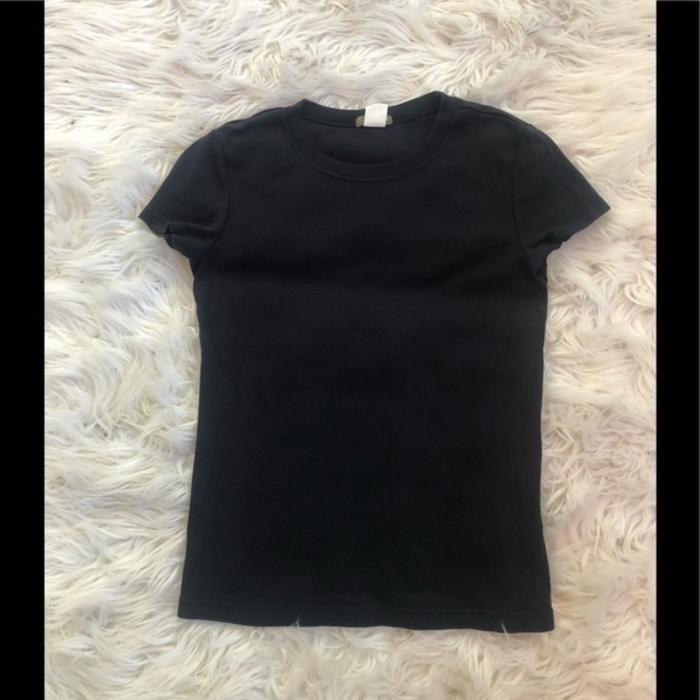 J crew black tee sz small